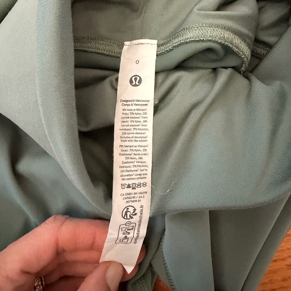 NWOT Lululemon License to Train High-Rise Tight 25" in Grey Eucalyptus (Size 0) - Picture 11 of 11